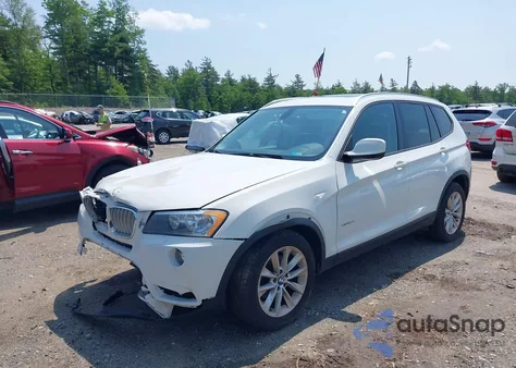 2013 BMW X3 xDrive28I z USA, uszkodzony, nr VIN 5UXWX9C56D0A29589